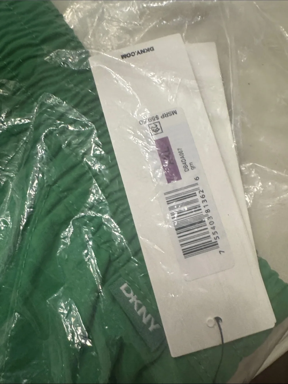 NWT DKNY Men’s XXL Lightweight Volley Swim Shorts UPF 40+